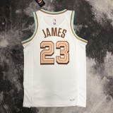 NBA Season 2023 Men Cleveland Cavaliers White #23 JAMES Jersey High Quality Name and Number Print