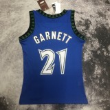 NBA Men 03-04 Minnesota Timberwolves Blue #0 GARNETT Classics Swingman Jersey