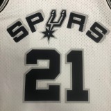 NBA Men 98-99 San Antonio Spurs White #21 DUNCAN Classics Swingman Jersey
