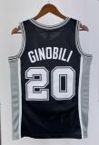 NBA Men 02-03 San Antonio Spurs Black #20 GINOBILI Classics Swingman Jersey