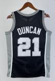 NBA Men 98-99 San Antonio Spurs Black #21 DUNCAN Classics Swingman Jersey
