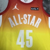 NBA Season 2023 Men Cleveland Cavaliers All Stars Yellow #45 MITCHELL Jersey High Quality Name and Number Print