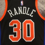 NBA Men 2023 New York Knicks Black #30 RANDLE Jersey High Quality Name and Number Print