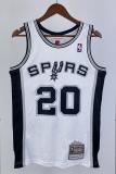 NBA Men 02-03 San Antonio Spurs White #20 GINOBILI Classics Swingman Jersey