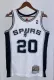 NBA Men 02-03 San Antonio Spurs White #20 GINOBILI Classics Swingman Jersey