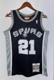 NBA Men 98-99 San Antonio Spurs Black #21 DUNCAN Classics Swingman Jersey