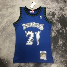 NBA Men 03-04 Minnesota Timberwolves Blue #0 GARNETT Classics Swingman Jersey