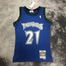 NBA Men 03-04 Minnesota Timberwolves Blue #0 GARNETT Classics Swingman Jersey