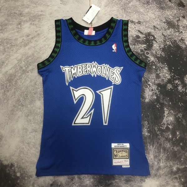 NBA Men 03-04 Minnesota Timberwolves Blue #0 GARNETT Classics Swingman Jersey