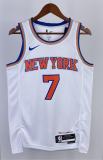 NBA Men 2023 New York Knicks White #7 ANTHONY Jersey High Quality Name and Number Print