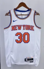 NBA Men 2023 New York Knicks White #30 RANDLE Jersey High Quality Name and Number Print