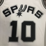 NBA Men 93-94 San Antonio Spurs White #10 RODMAN Classics Swingman Jersey