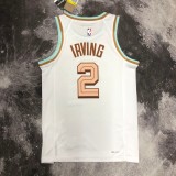 NBA Season 2023 Men Cleveland Cavaliers White #2 IRVING Jersey High Quality Name and Number Print