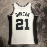 NBA Men 98-99 San Antonio Spurs White #21 DUNCAN Classics Swingman Jersey