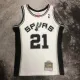 NBA Men 98-99 San Antonio Spurs White #21 DUNCAN Classics Swingman Jersey