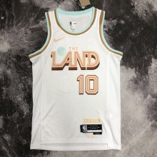 NBA Season 2023 Men Cleveland Cavaliers White #10 GARLAND Jersey High Quality Name and Number Print