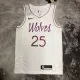 NBA Men Minnesota Timberwolves White #25 ROSE Jersey High Quality Name and Number Print