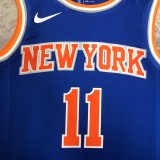 NBA Men New York Knicks Blue #11 BRUNSON Jersey High Quality Name and Number Print