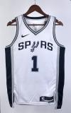 NBA Men San Antonio Spurs White #1 WEMBANYAMA Jersey High Quality Name and Number Print
