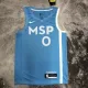 NBA Men Minnesota Timberwolves Sky Blue #0 RUSSELL Jersey High Quality Name and Number Print