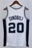 NBA Men 02-03 San Antonio Spurs White #20 GINOBILI Classics Swingman Jersey