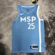 NBA Men Minnesota Timberwolves Sky Blue #25 ROSE Jersey High Quality Name and Number Print