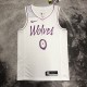 NBA Men Minnesota Timberwolves White #0 RUSSELL Jersey High Quality Name and Number Print