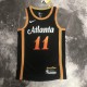 NBA Men 2023 Atlanta Hawks Black #11 YOUNG Jersey High Quality Name and Number Print
