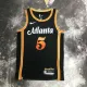 NBA Men 2023 Atlanta Hawks Black #5 MURRAY Jersey High Quality Name and Number Print
