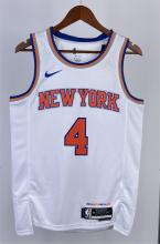NBA Men 2023 New York Knicks White #4 ROSE Jersey High Quality Name and Number Print