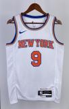 NBA Men 2023 New York Knicks White #9 BARRETTJersey High Quality Name and Number Print