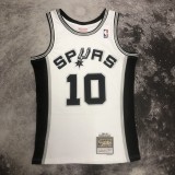 NBA Men 93-94 San Antonio Spurs White #10 RODMAN Classics Swingman Jersey