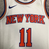 NBA Men New York Knicks White #11 BRUNSON Jersey High Quality Name and Number Print