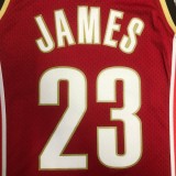 NBA Season 03-04 Men Cleveland Cavaliers Red #23 JAMES Classics Swingman Jersey