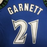 NBA Men 03-04 Minnesota Timberwolves Blue #0 GARNETT Classics Swingman Jersey