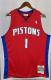 NBA Season 08-09 Detroit Pistons Red #1 IVERSON Classic Swingman Jersey