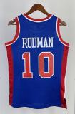 NBA Season 88-89 Detroit Pistons Blue #10 RODMAN Classic Swingman Jersey