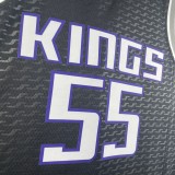 NBA Men 2023 Sacramento Kings Black with Jordan Logo #55 WILLIAMS Jersey High Quality Name and Number Print