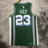 NBA Season 2023 Detroit Pistons Green City Version #23 IVEY Jersey High Quality Name and Number Print