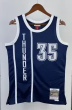 NBA Men 15-16 Oklahoma City Thunder Dark Blue #35 DURANT Claasic Swingman Jersey