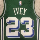 NBA Season 2023 Detroit Pistons Green City Version #23 IVEY Jersey High Quality Name and Number Print