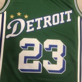 NBA Season 2023 Detroit Pistons Green City Version #23 IVEY Jersey High Quality Name and Number Print