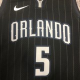 NBA Season 2023 Orlando Magic City Edition Black #5 BANCHERO Jersey High Quality Name and Number Print