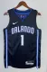 NBA Season 2023 Orlando Magic Black Stripe #1 McGRADY Jersey High Quality Name and Number Print