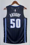 NBA Season 2023 Orlando Magic Black Stripe #50 ANTHONY Jersey High Quality Name and Number Print
