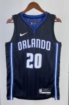 NBA Season 2023 Orlando Magic Black Stripe #20 FULTZ Jersey High Quality Name and Number Print