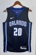 NBA Season 2023 Orlando Magic Black Stripe #20 FULTZ Jersey High Quality Name and Number Print