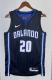 NBA Season 2023 Orlando Magic Black Stripe #20 FULTZ Jersey High Quality Name and Number Print