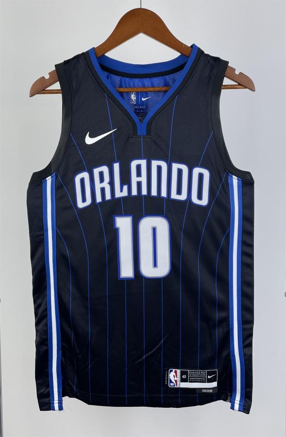 NBA Season 2023 Orlando Magic Black Stripe #10 BOL Jersey High Quality Name and Number Print