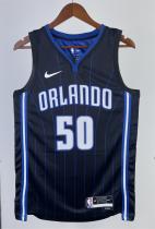 NBA Season 2023 Orlando Magic Black Stripe #50 ANTHONY Jersey High Quality Name and Number Print